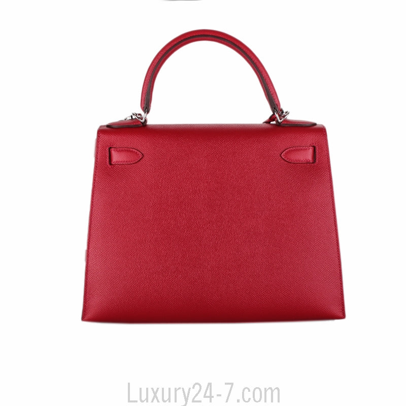Hermes Rouge Casaque Epsom Sellier Kelly 28