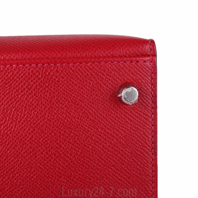 Hermes Rouge Casaque Epsom Sellier Kelly 28