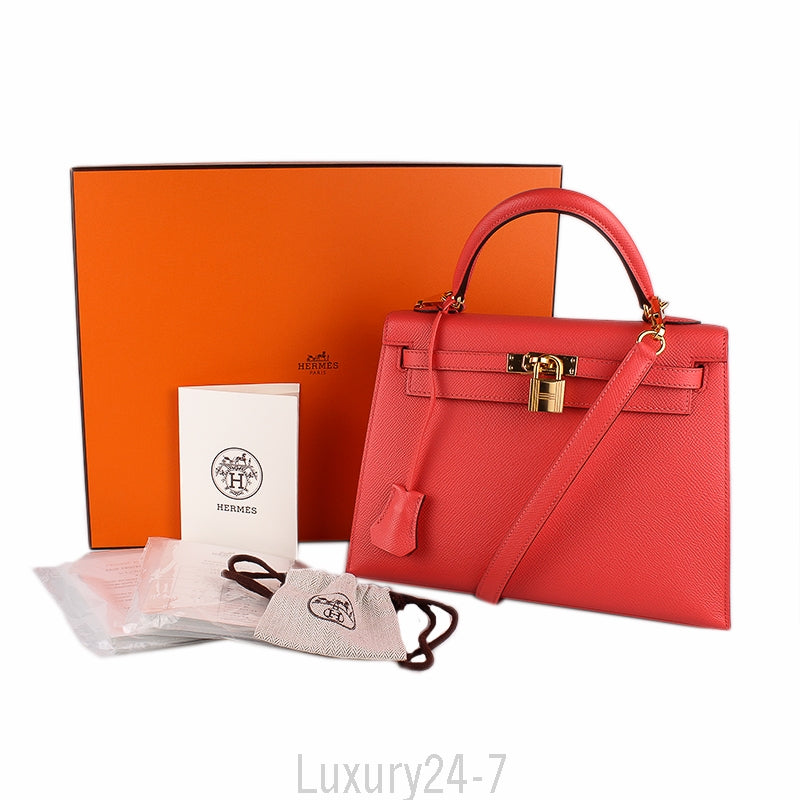 Hermes 2017 Rose Jaipur Epsom Kelly Sellier 25