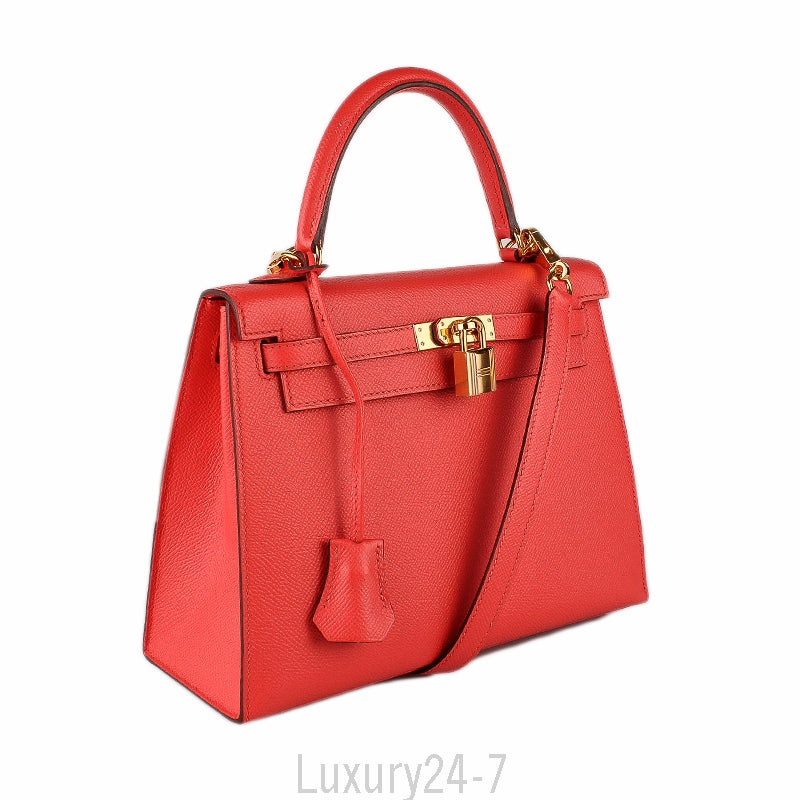 Hermes 2017 Rose Jaipur Epsom Kelly Sellier 25