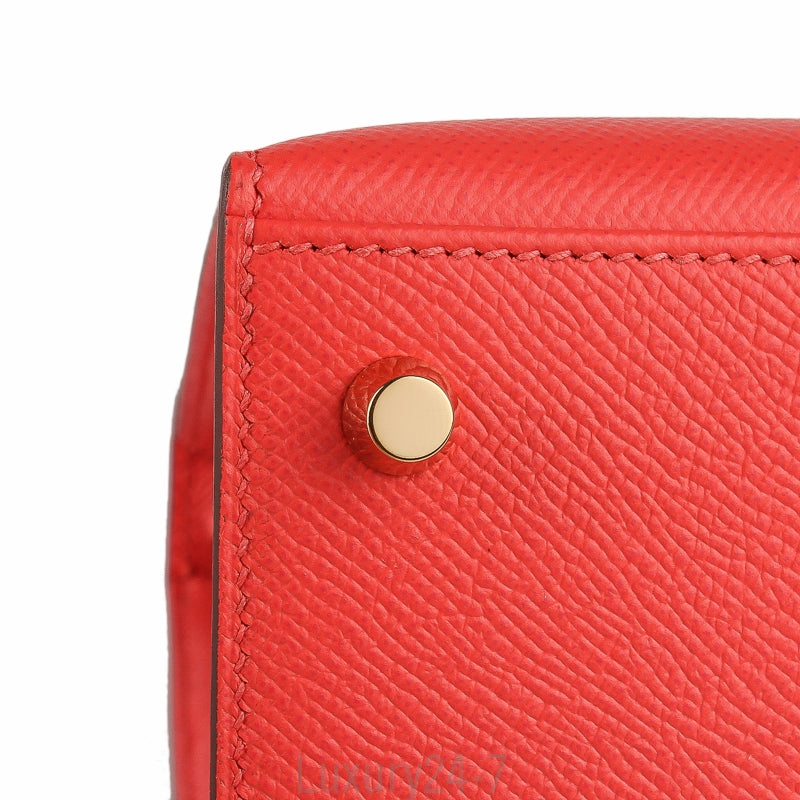 Hermes 2017 Rose Jaipur Epsom Kelly Sellier 25
