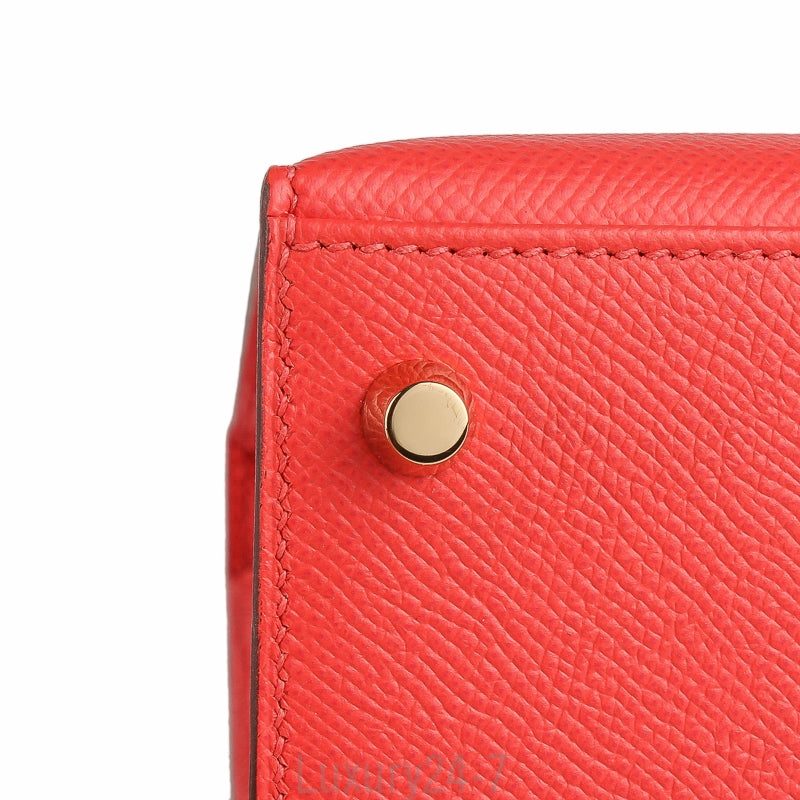 Hermes 2017 Rose Jaipur Epsom Kelly Sellier 25