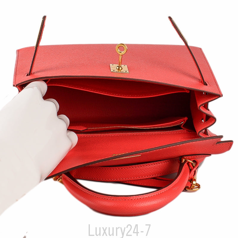 Hermes 2017 Rose Jaipur Epsom Kelly Sellier 25