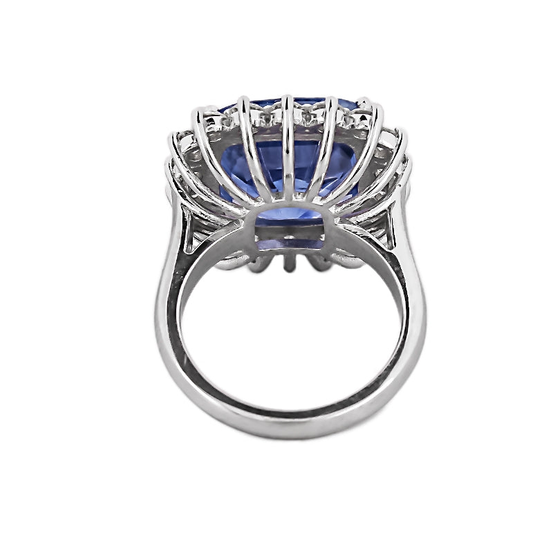 14+ carat Sapphire and Diamond Cocktail Ring