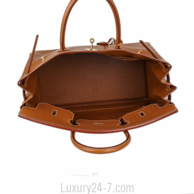 Hermes Gold Courvhevel Birkin 40