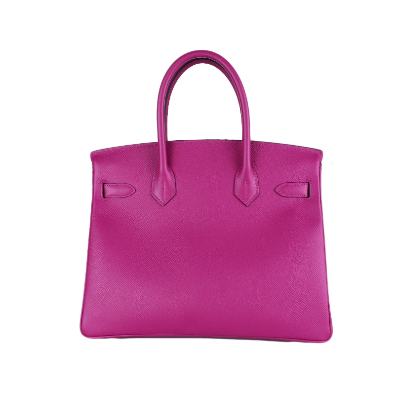 2018/19 Hermes Rose Poupre/Gris Epsom Horseshoe Birkin 30