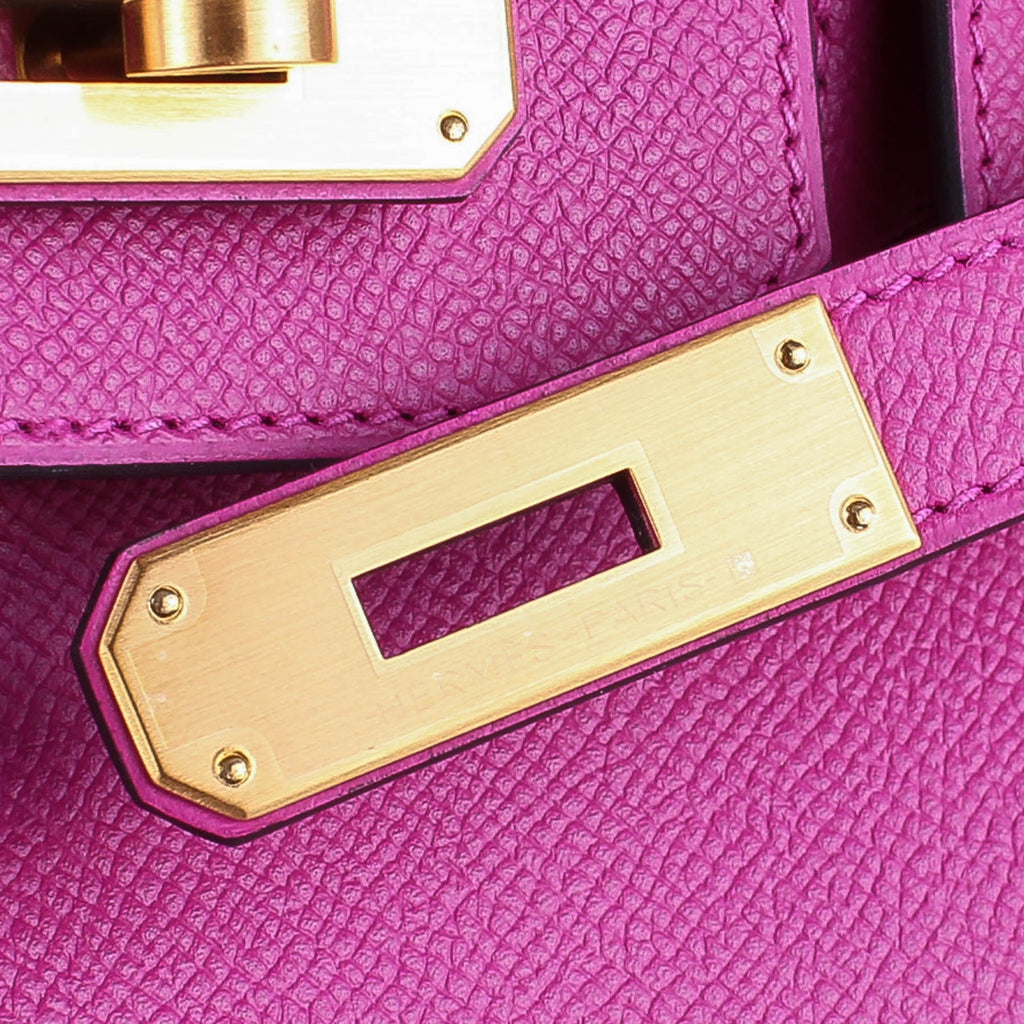 2018/19 Hermes Rose Poupre/Gris Epsom Horseshoe Birkin 30