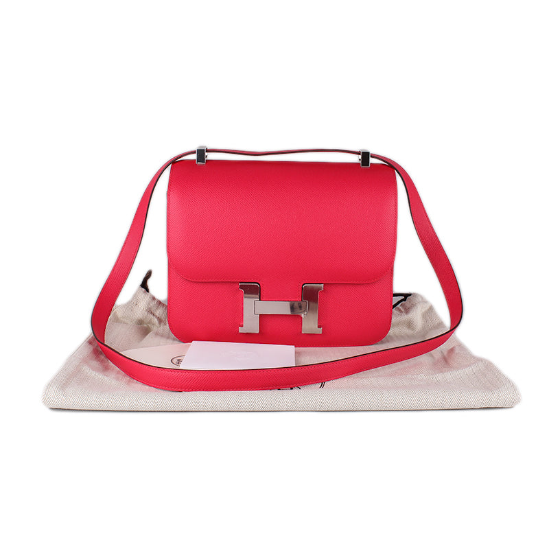 Hermès Rose Extreme Epsom Constance 24
