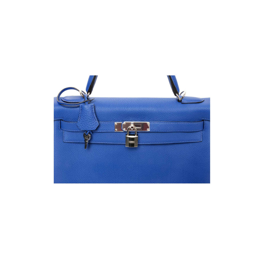 Hermès Blue Electric Togo Kelly Retourne 32