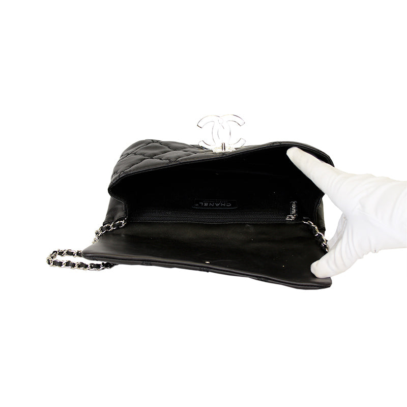 Chanel Hampton Black Mini Flap Bag