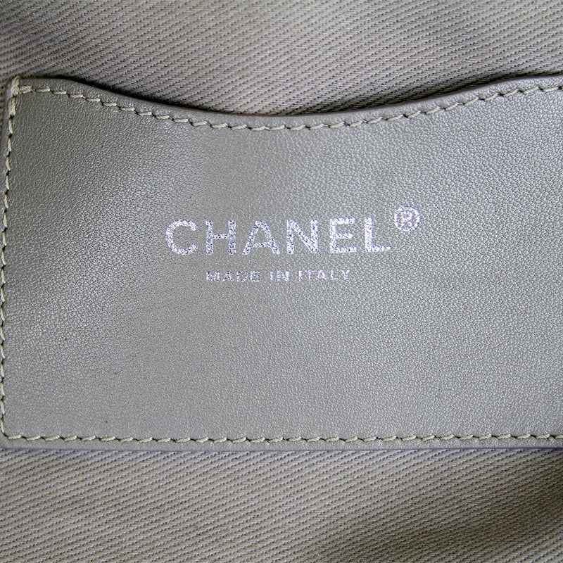 Chanel Large Mademoiselle Taupe Caviar Bag SHW
