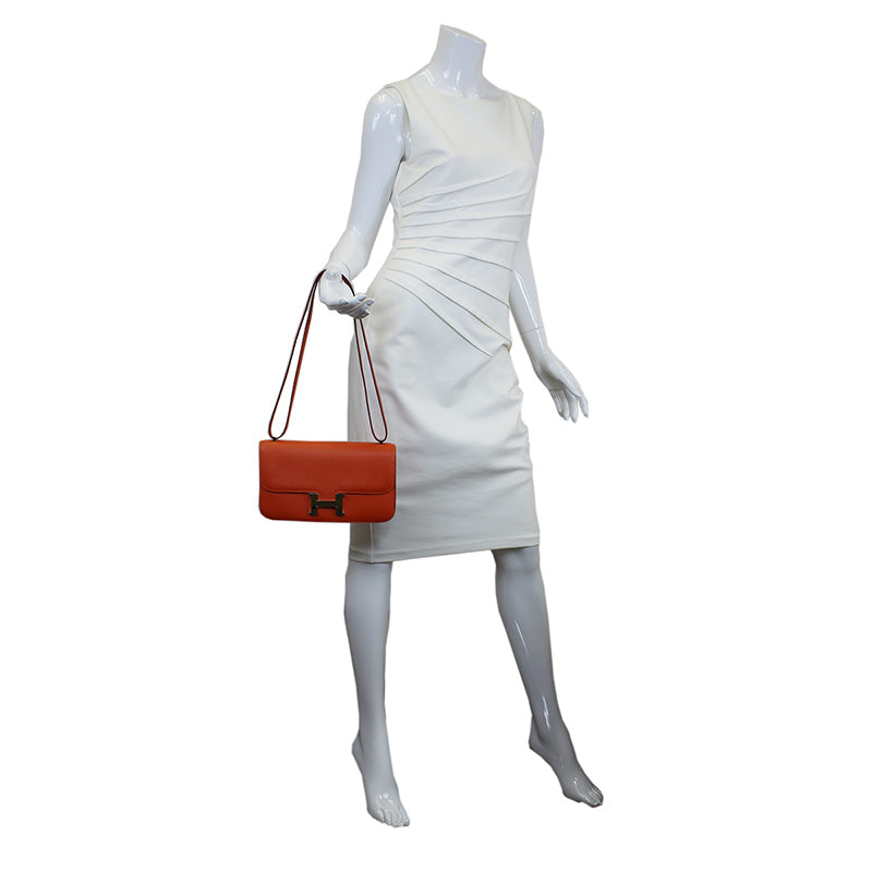 Hermes Orange Epsom Constance Elan Bag