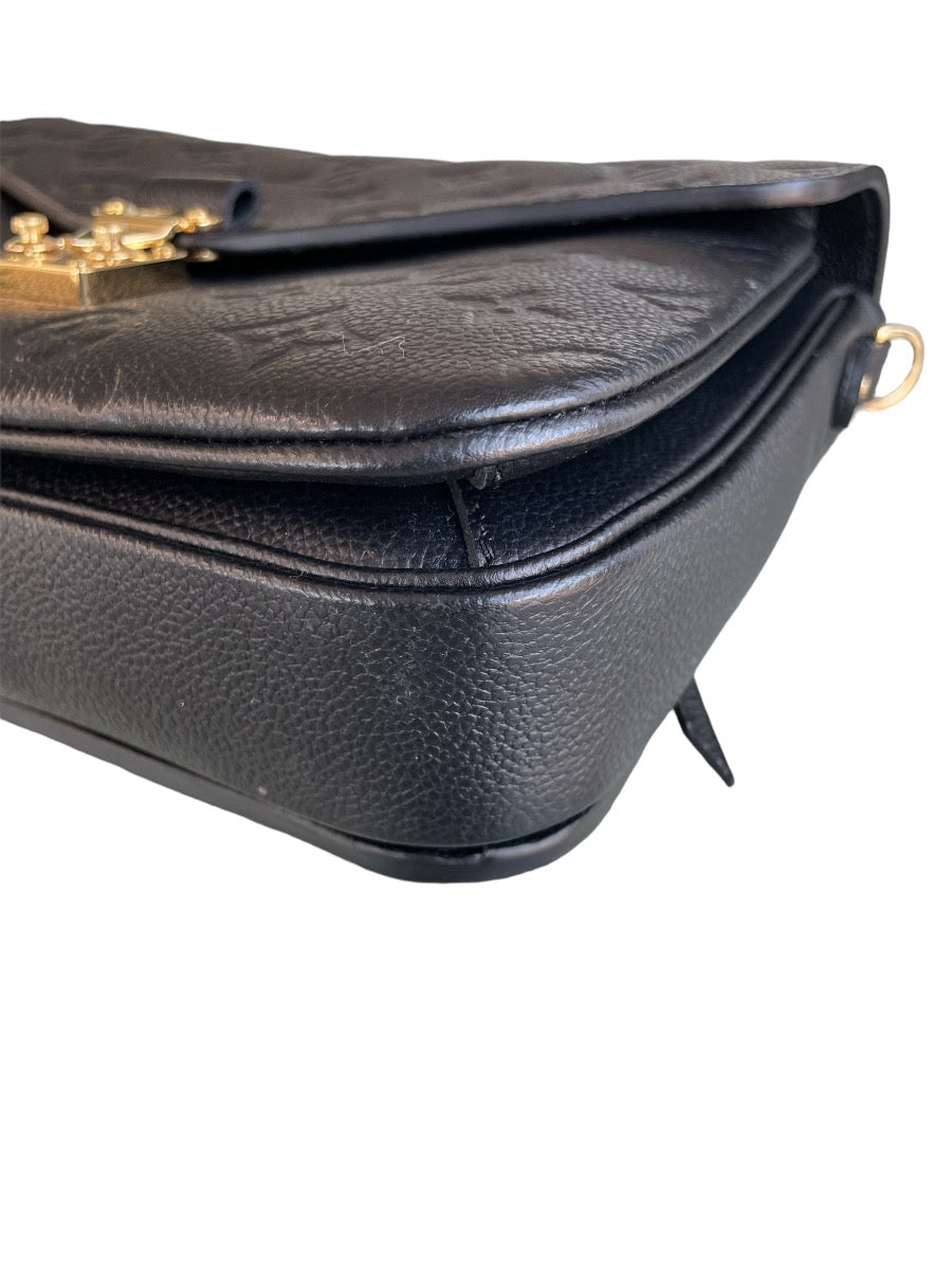 Louis Vuitton Black Empreinte Pochette Metis Bag