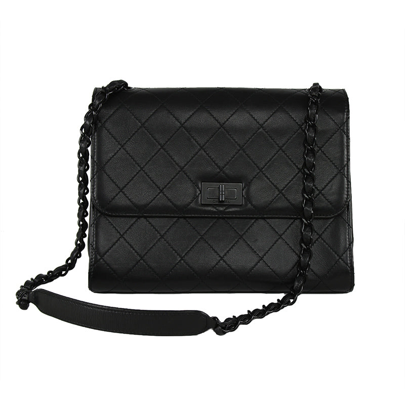Chanel Medium Black Quilted Lambskin Bag
