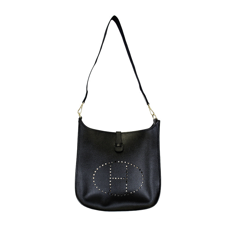 Hermes Evelyne I GM Black Bag GHW