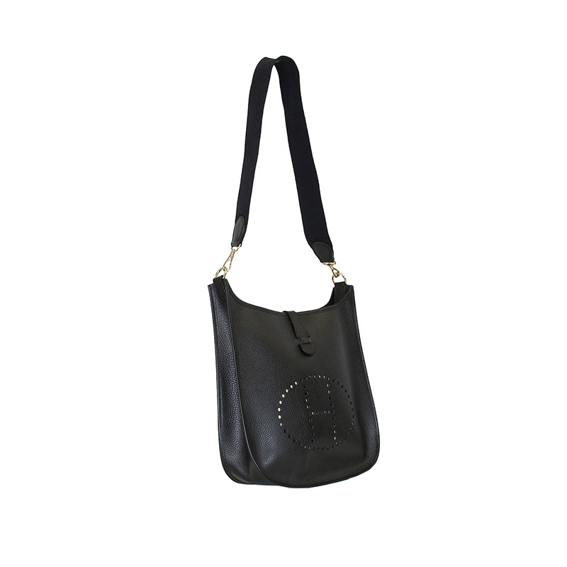 Hermes Evelyne I GM Black Bag GHW