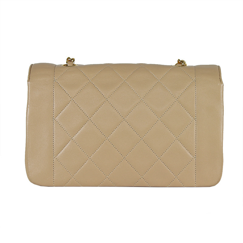 Chanel Beige Vintage Small Flap Bag