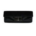 Chanel Black Satin Clutch