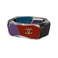 Chanel Faceted Lucite Multi Color Cuff