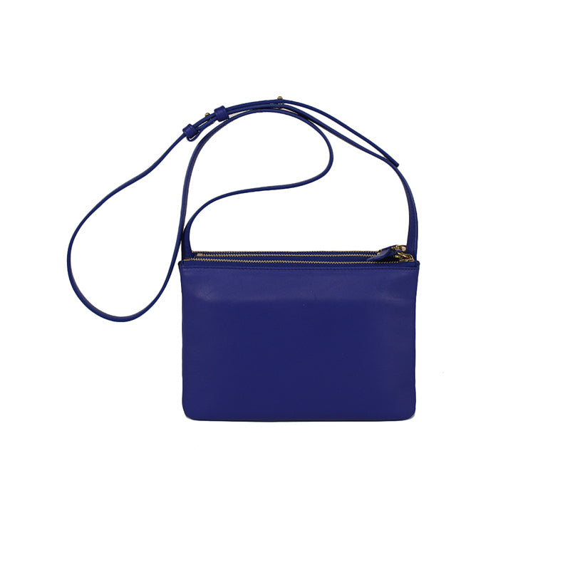 Celine Blue Small Trio Crossbody Bag