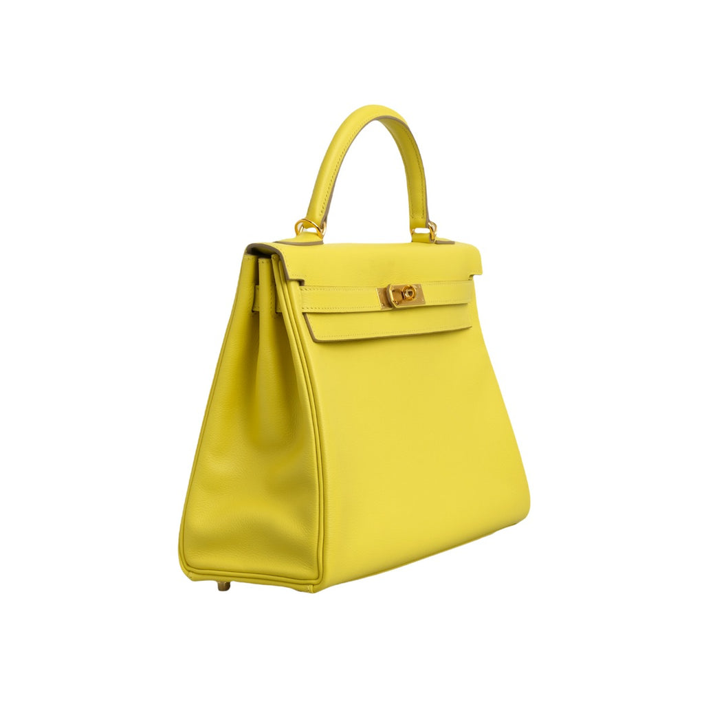 2020 Hermès Lime Kelly 32 Gold Hardware