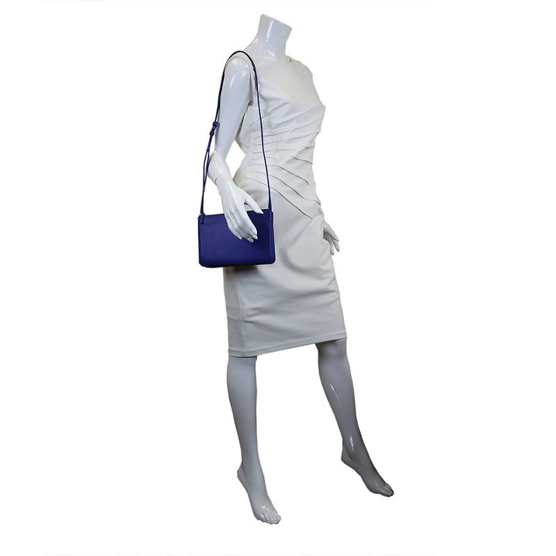 Celine Blue Small Trio Crossbody Bag