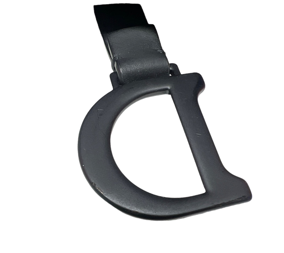 Dior Ultramatte Black Calfskin Mini Saddle Bag