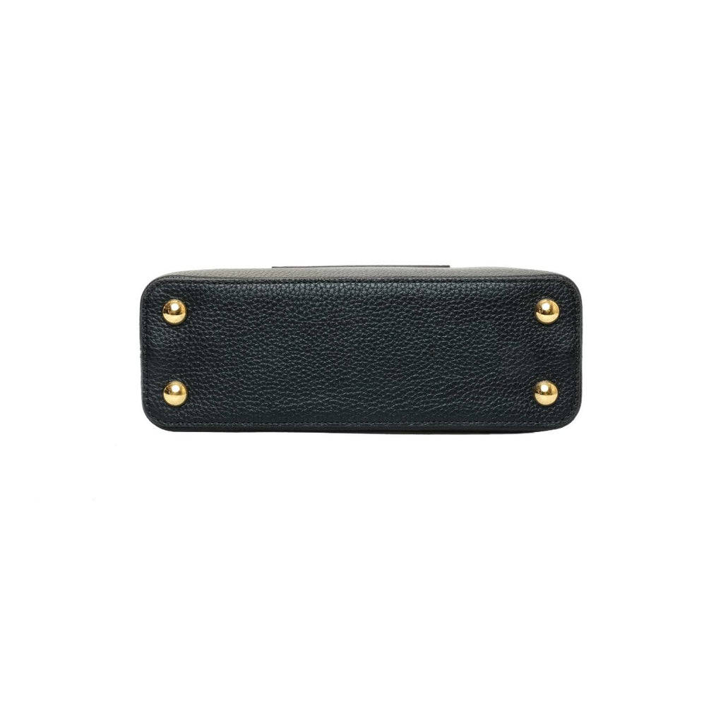 Louis Vuitton Black Taurillon Capucines BB