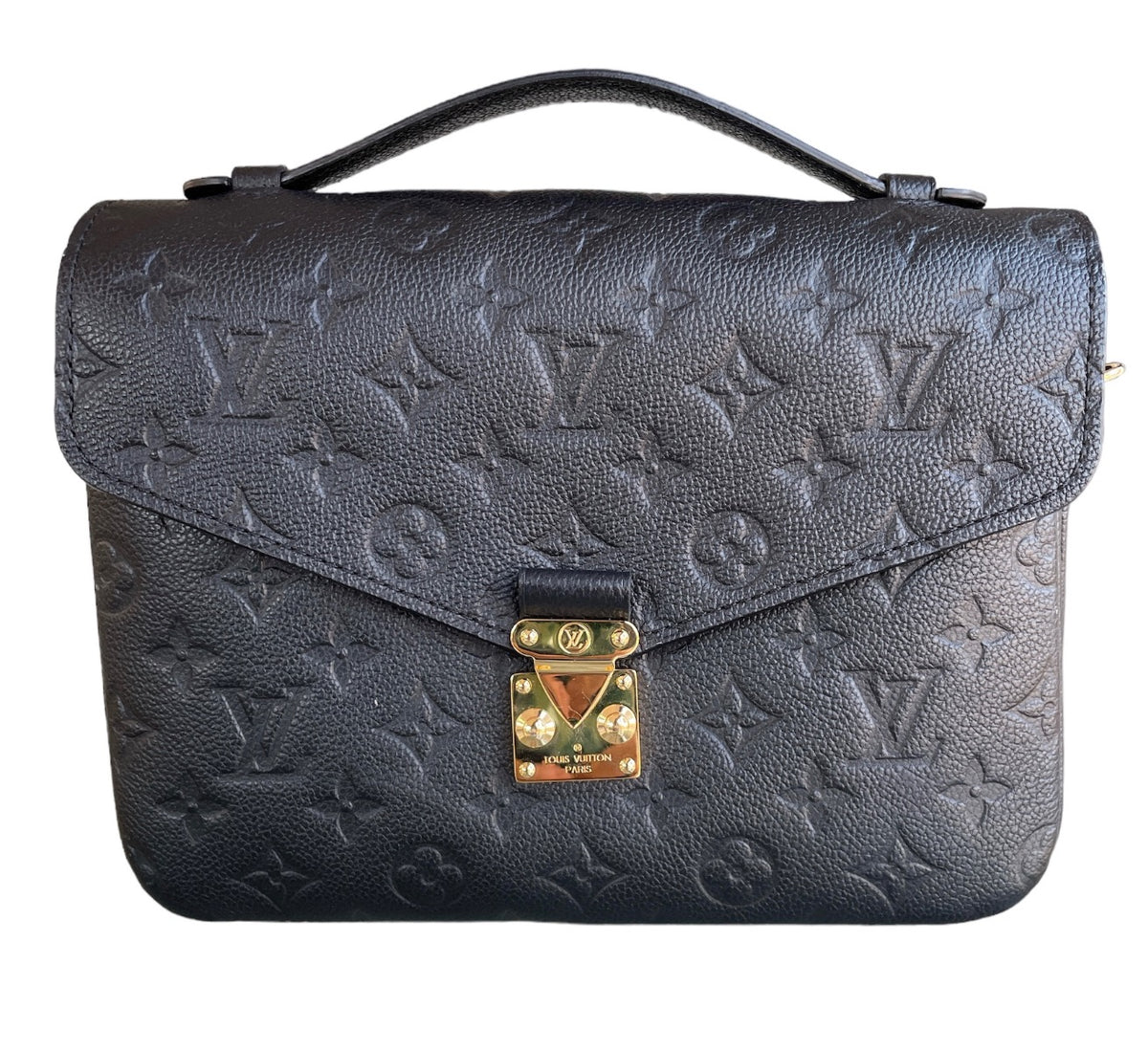 Louis Vuitton Black Empreinte Pochette Metis Bag