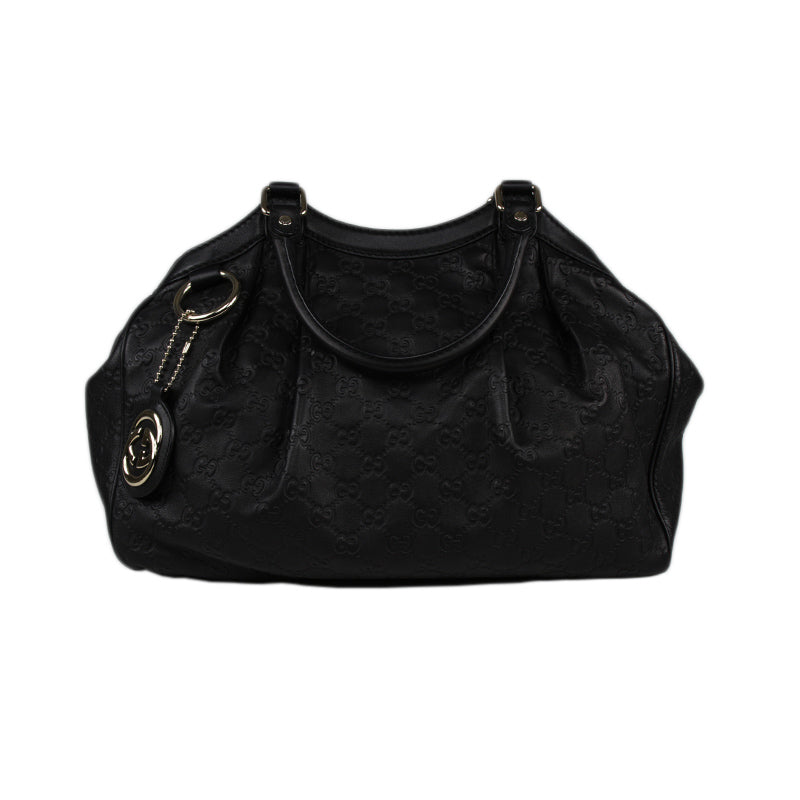 Gucci Black Sukey Guccissima Medium Handbag