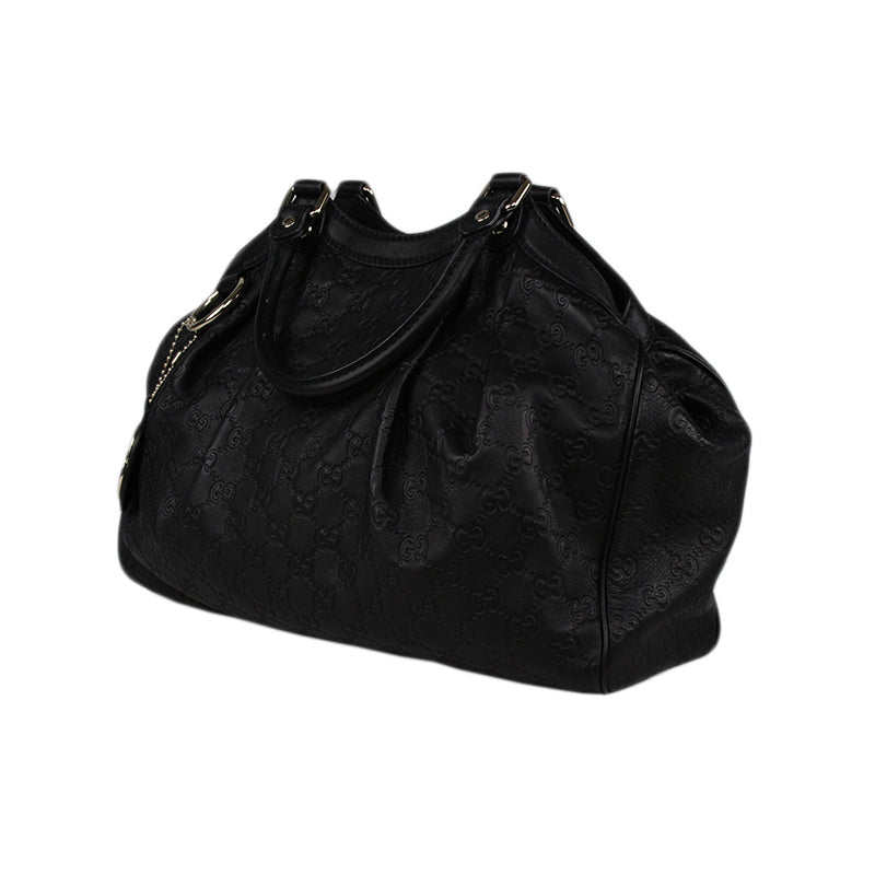 Gucci Black Sukey Guccissima Medium Handbag
