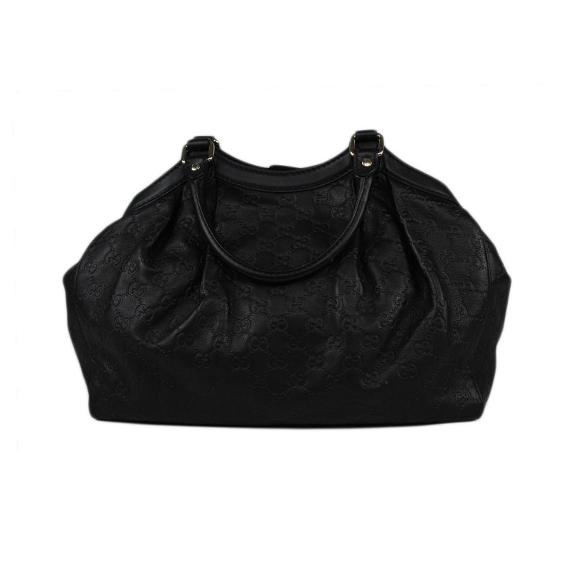 Gucci Black Sukey Guccissima Medium Handbag