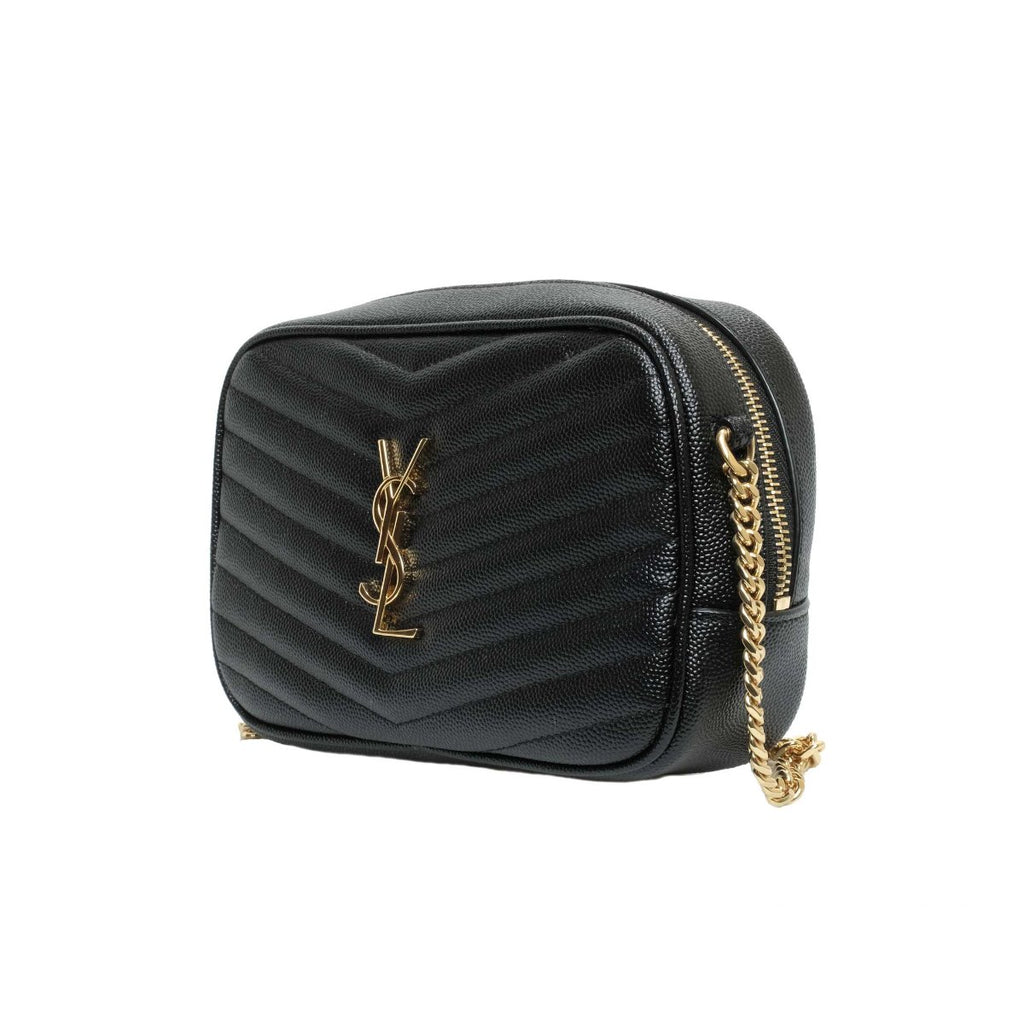 Yves Saint Laurent Black  Monogram Camera  bag