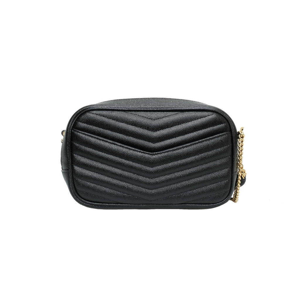 Yves Saint Laurent Black  Monogram Camera  bag