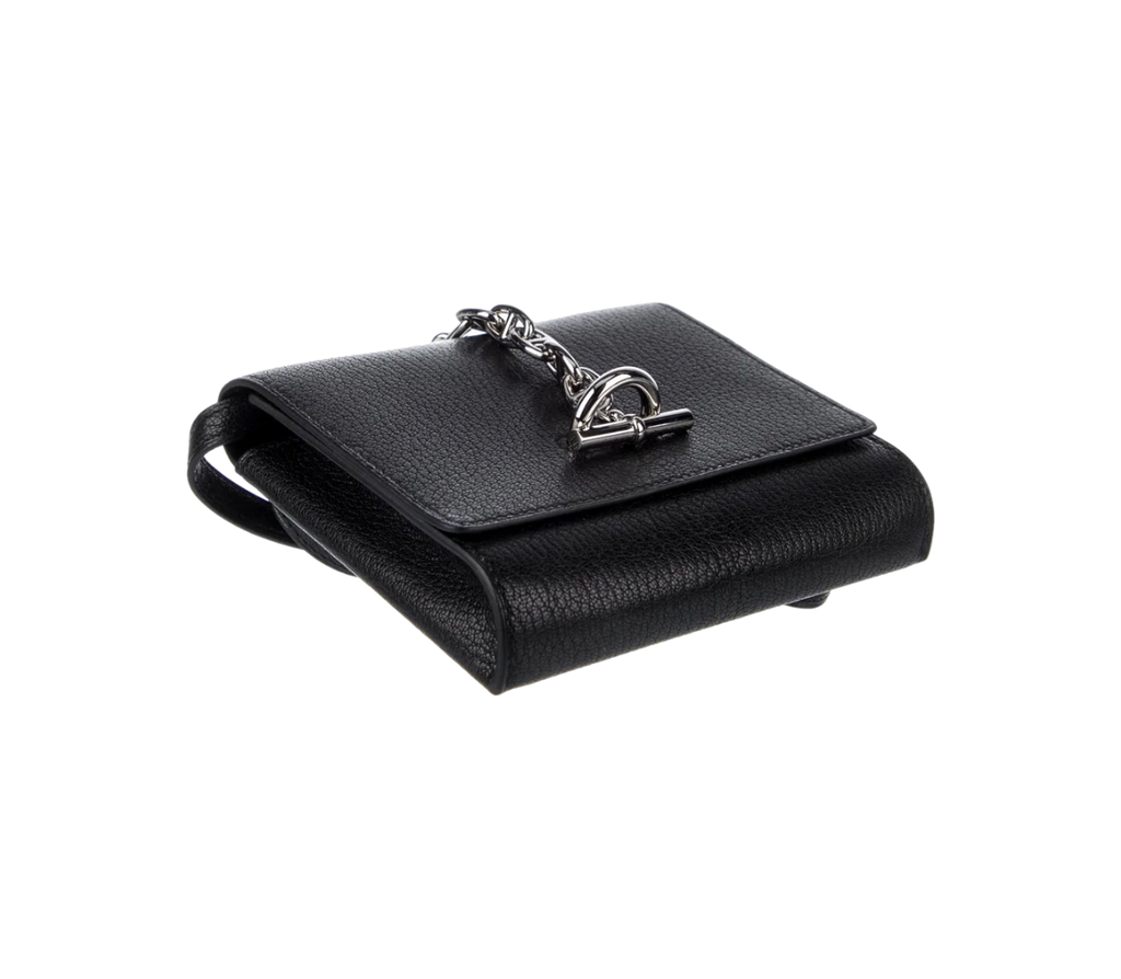 2023 Hermes Chevre Chamkila Chaine d' Ancre Compact Wallet on Strap
