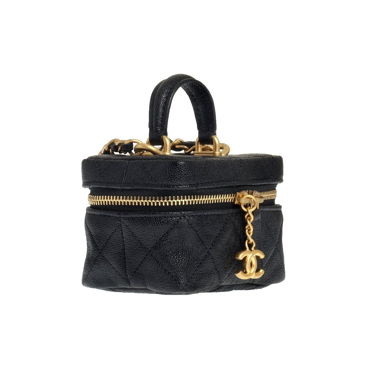2021 Chanel Black Small Vanity With Chain