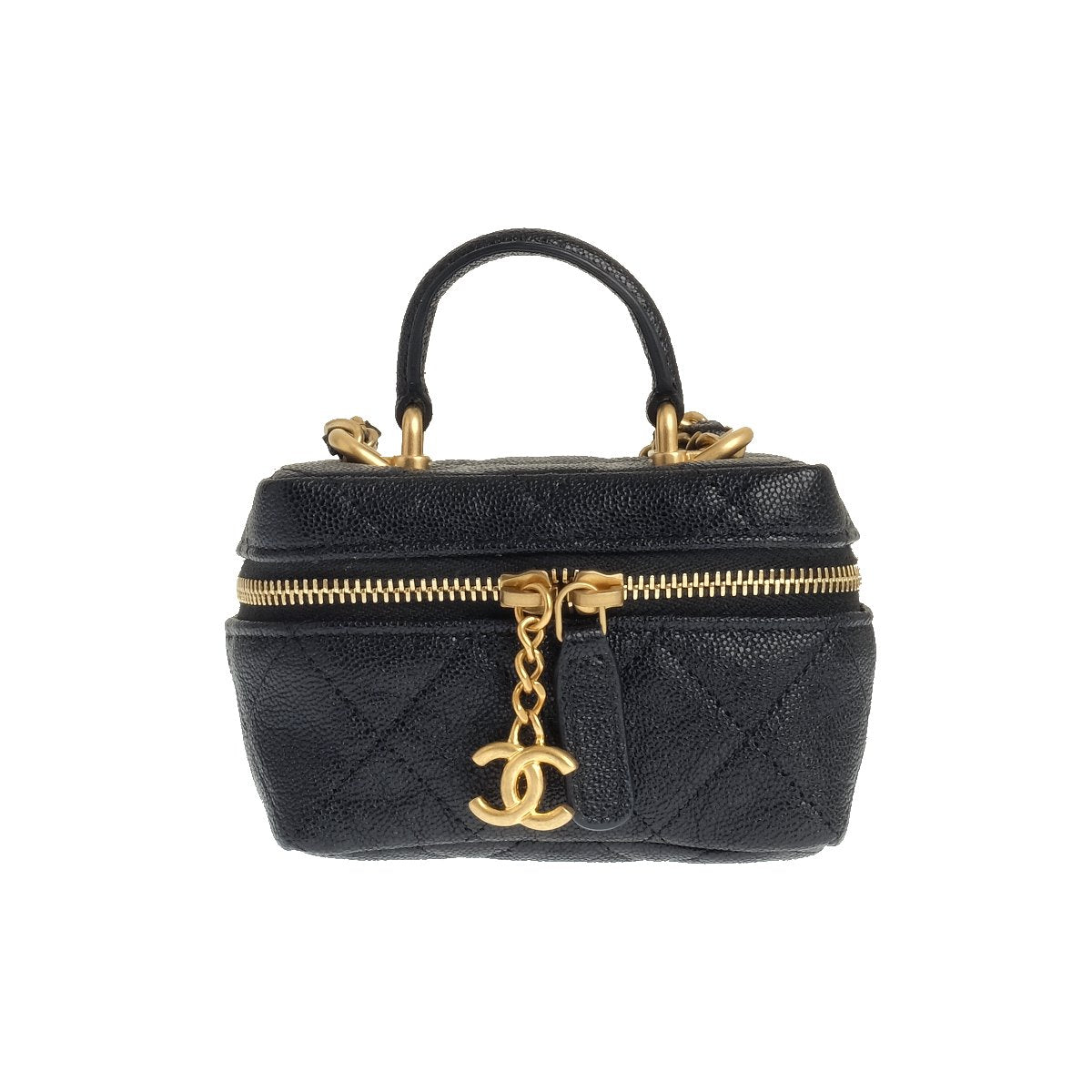 2021 Chanel Black Small Vanity With Chain