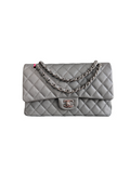 Chanel Gray Caviar Medium Double Flap Bag