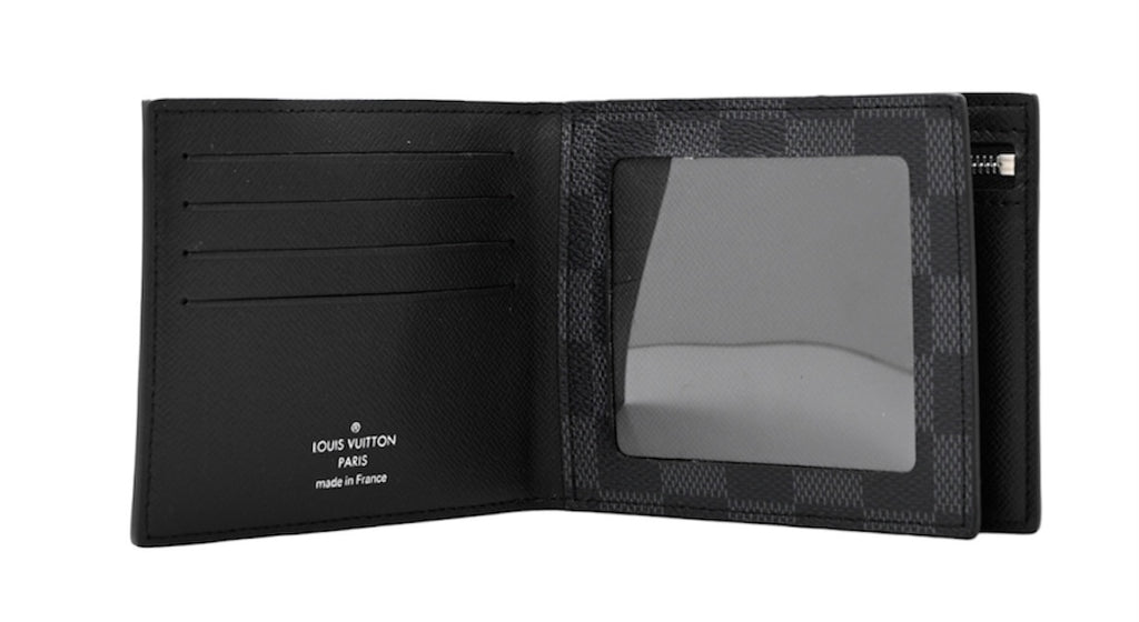 Louis Vuitton Graphite Damier Amerigo Mens Wallet