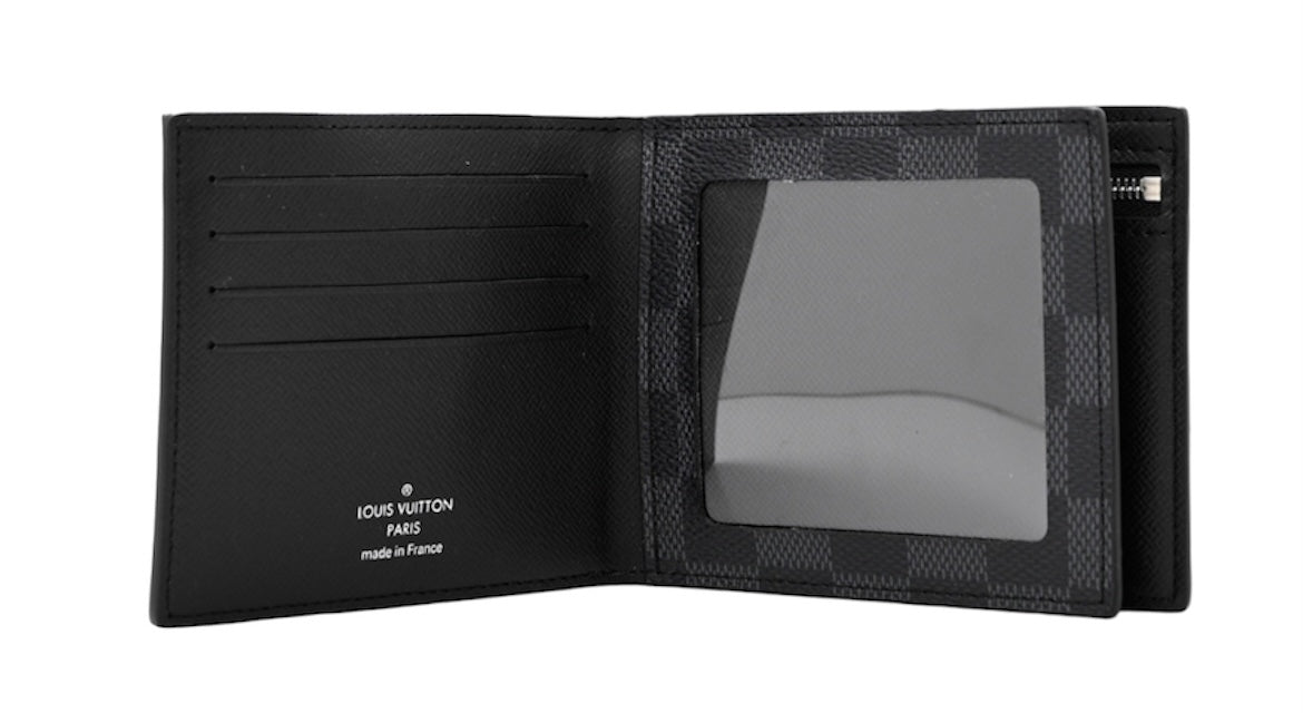 Louis Vuitton Graphite Damier Amerigo Mens Wallet