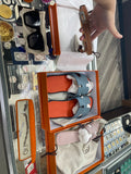 Hermes Mans  Izmir Sandal Bleu Bleuet Orange Espson
