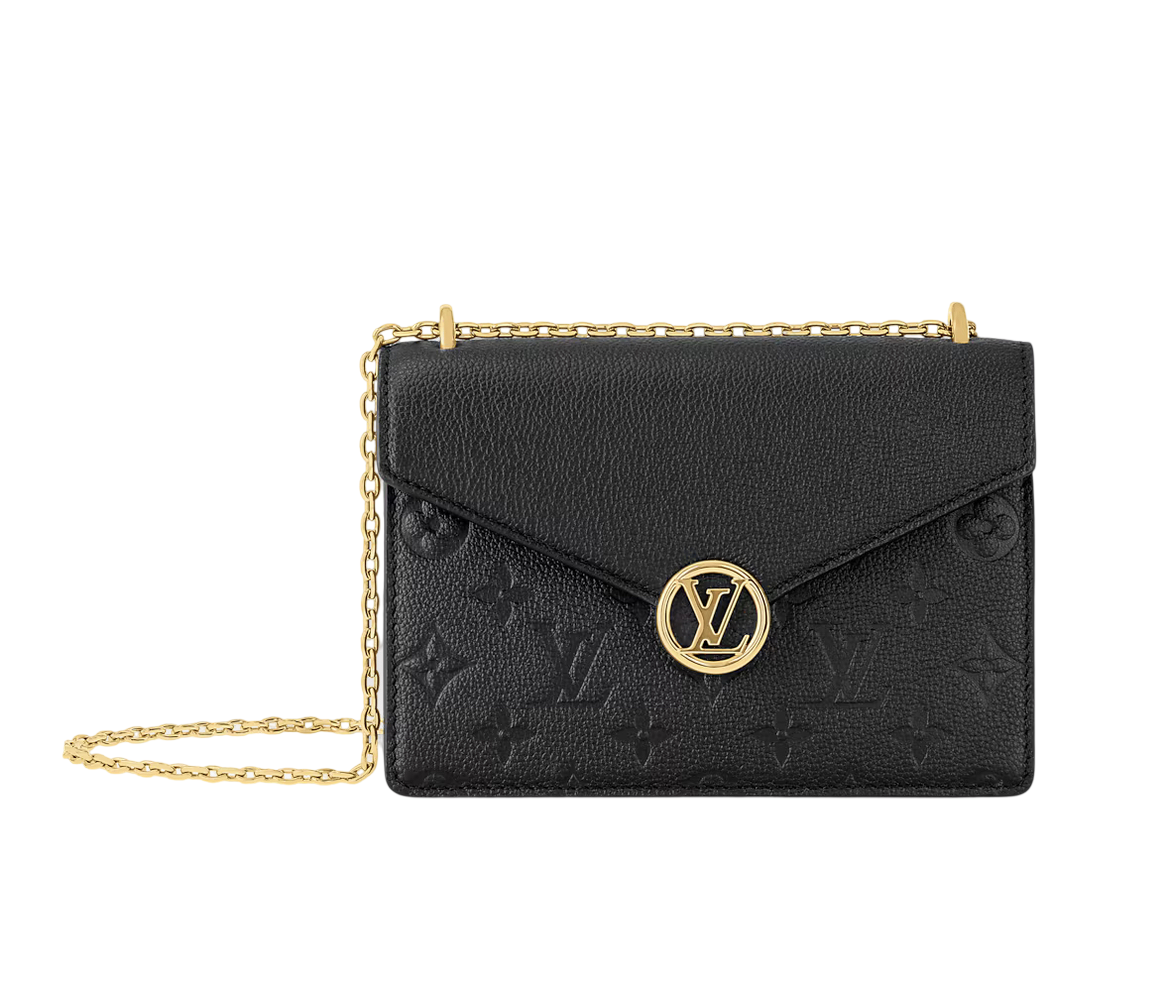 Louis Vuitton Black Empriente Wallet on Chain Rosy