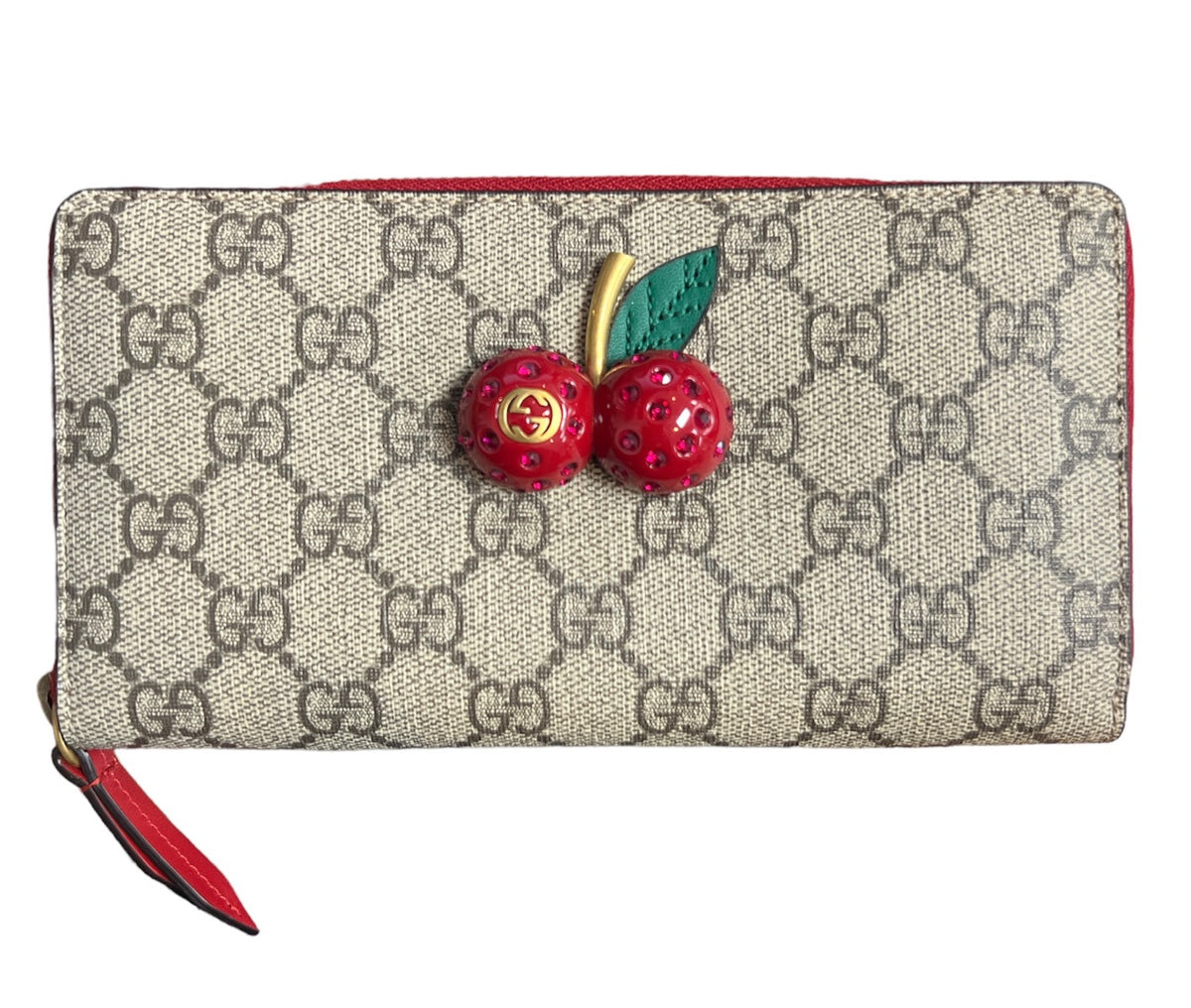Gucci GG Supreme Cherry Wallet