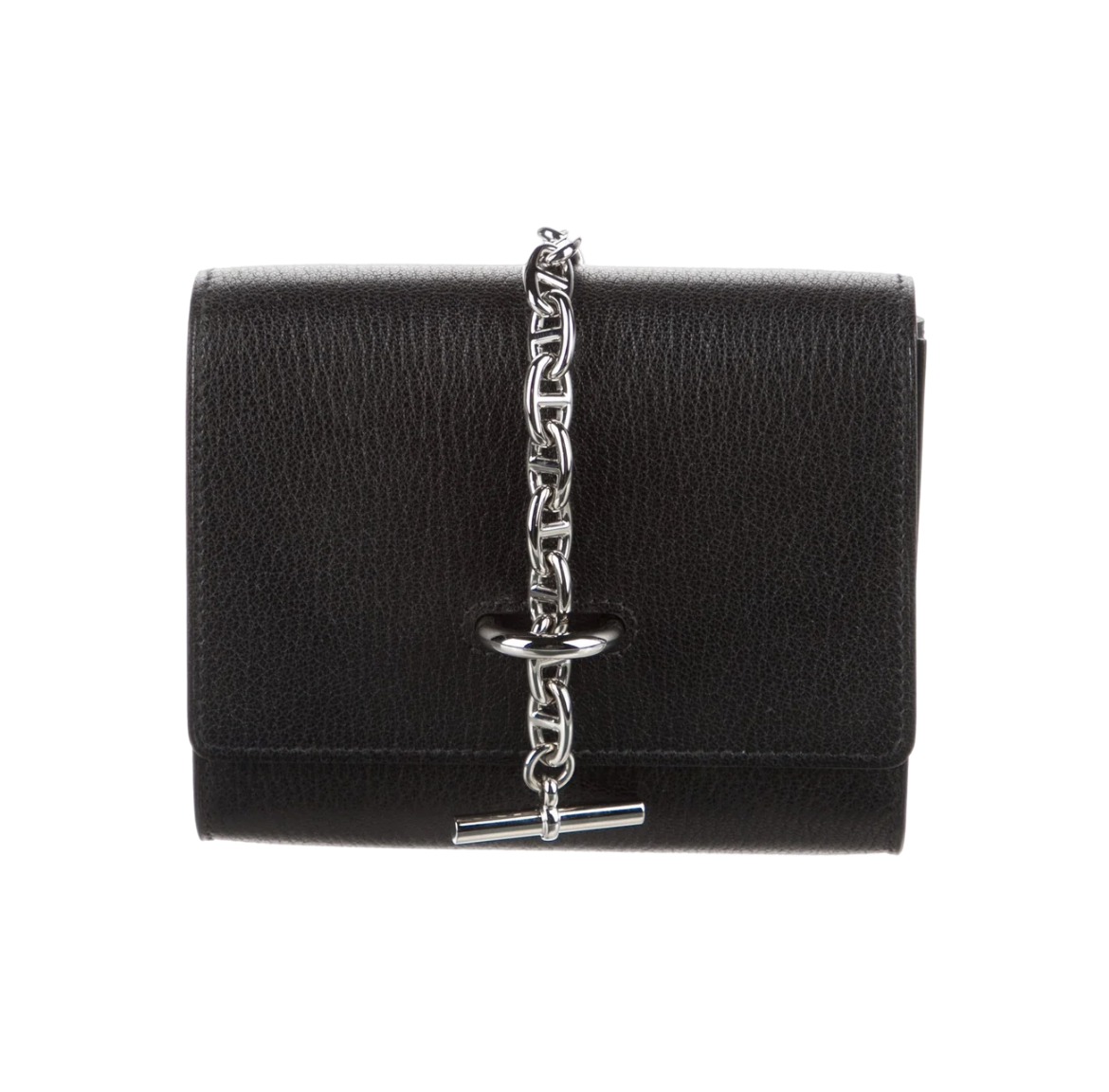 2023 Hermes Chevre Chamkila Chaine d' Ancre Compact Wallet on Strap