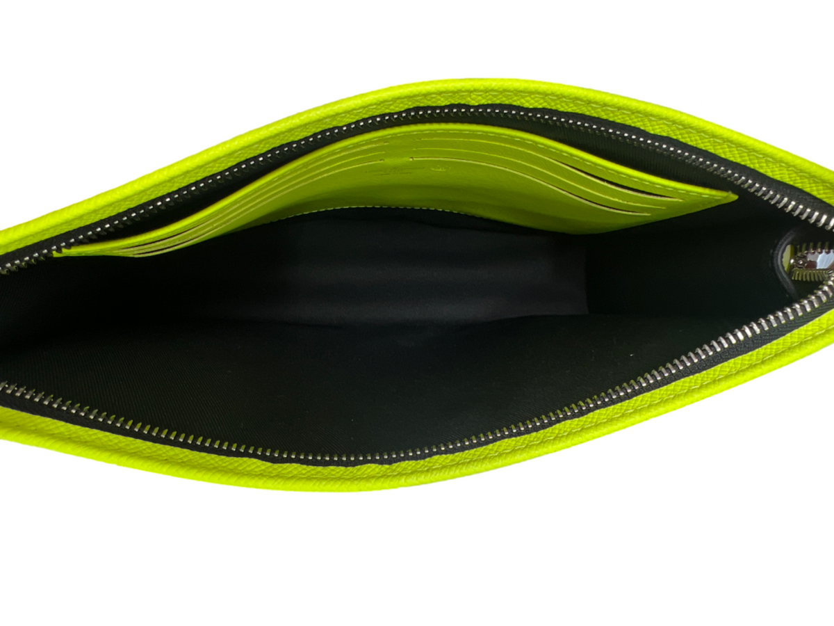 Louis Vuitton Neon Yellow Monogram Taigarama MM