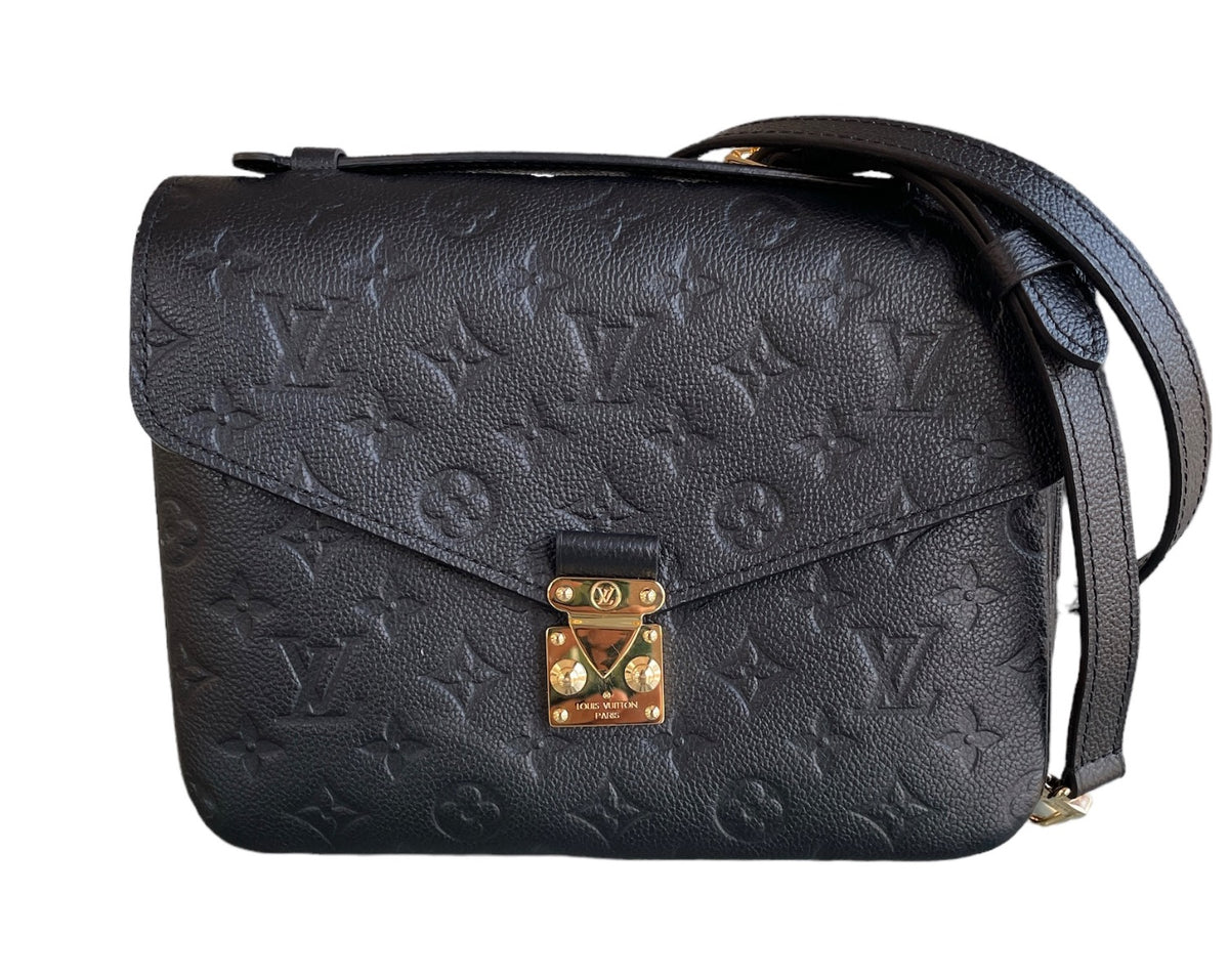 Louis Vuitton Black Empreinte Pochette Metis Bag