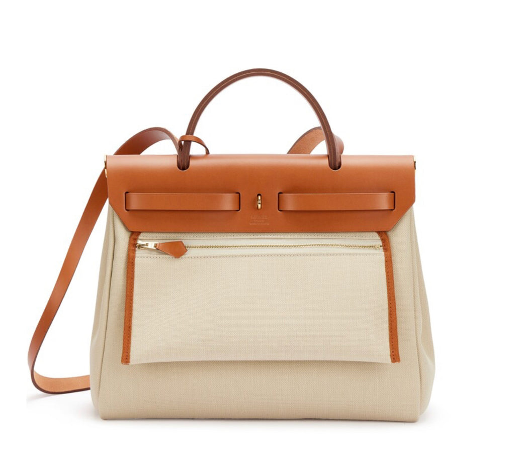 Hermes  Vache Hunter & Beton Toile Herbag Zip 31 WGH