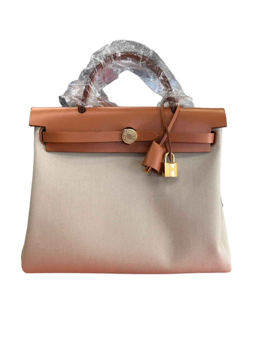Hermes  Vache Hunter & Beton Toile Herbag Zip 31 WGH