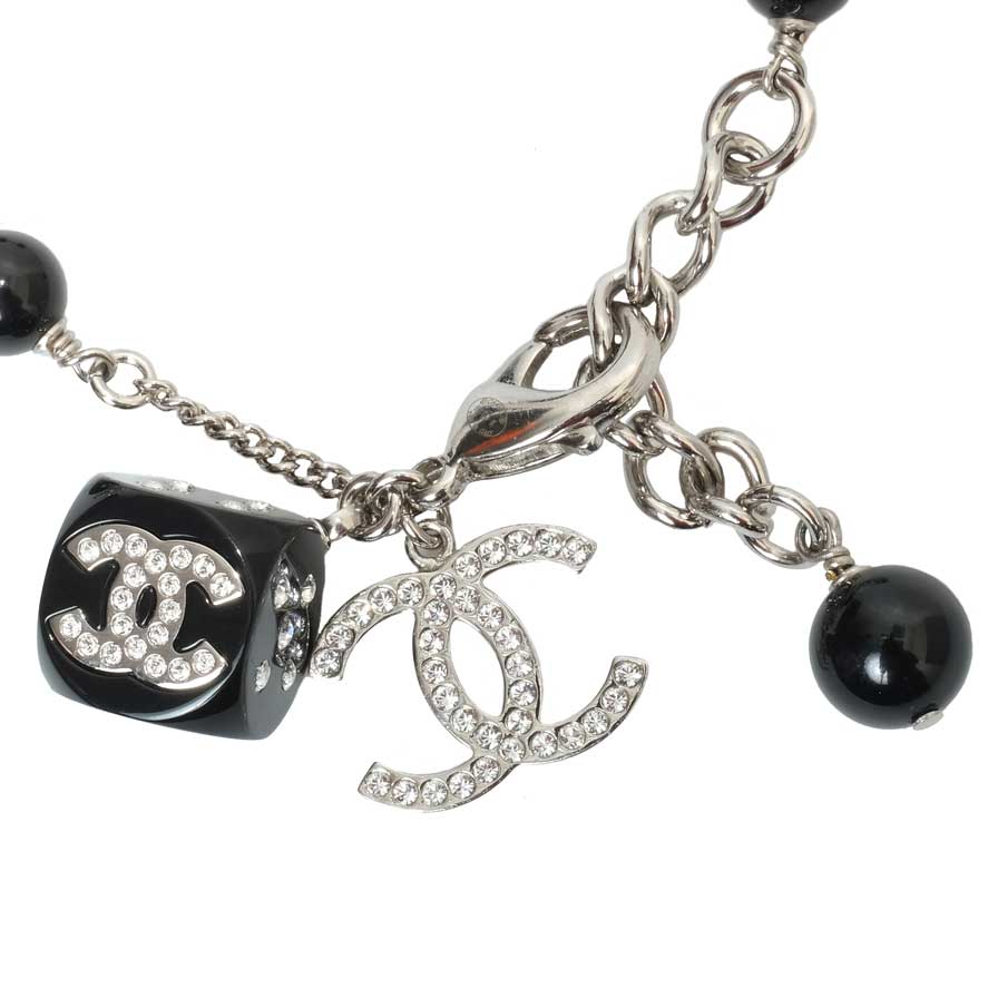 Chanel Charm Bracelet Crystal Dice