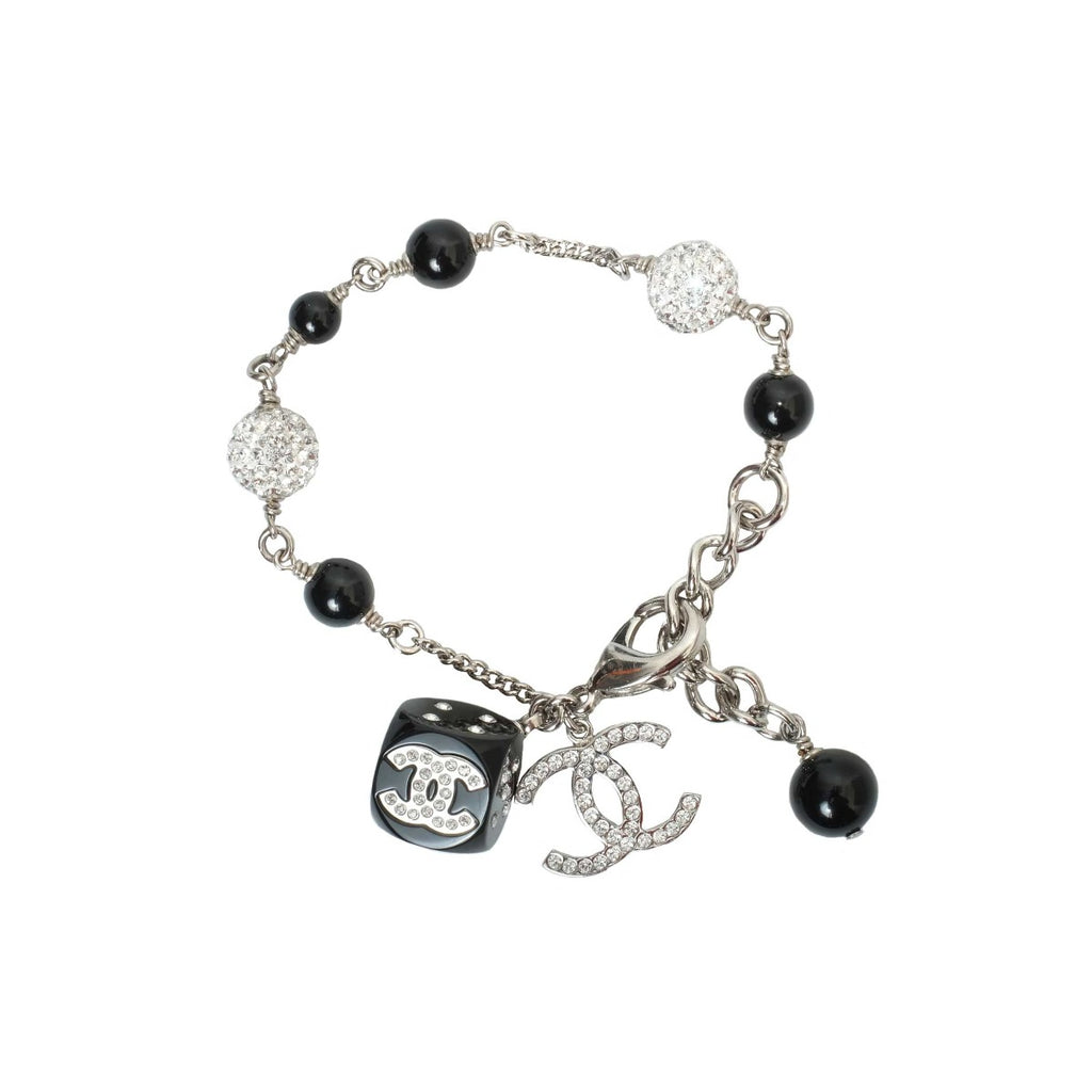 Chanel Charm Bracelet Crystal Dice